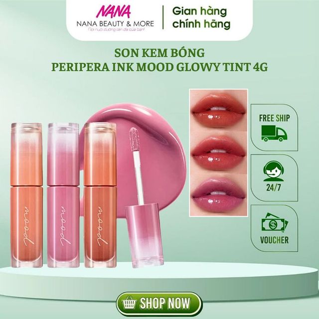 Son Kem Tint B&oacute;ng PERIPERA Ink Mood Glowy Tint