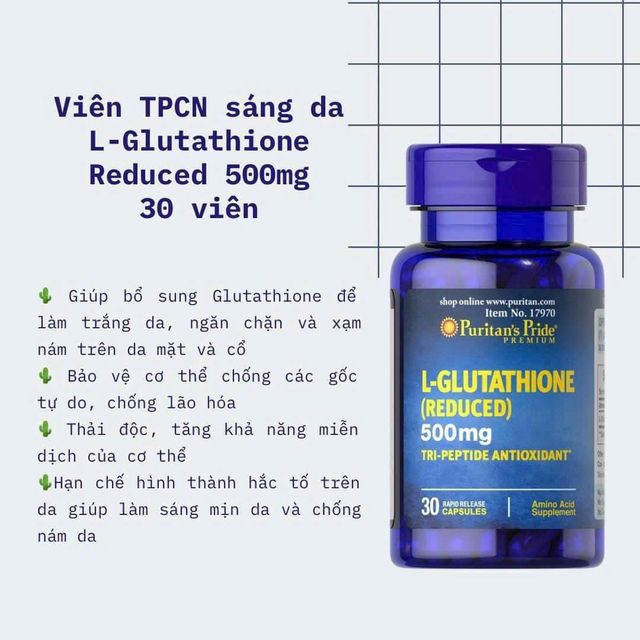 Vi&ecirc;n Uống Glutathione Puritan's Pride