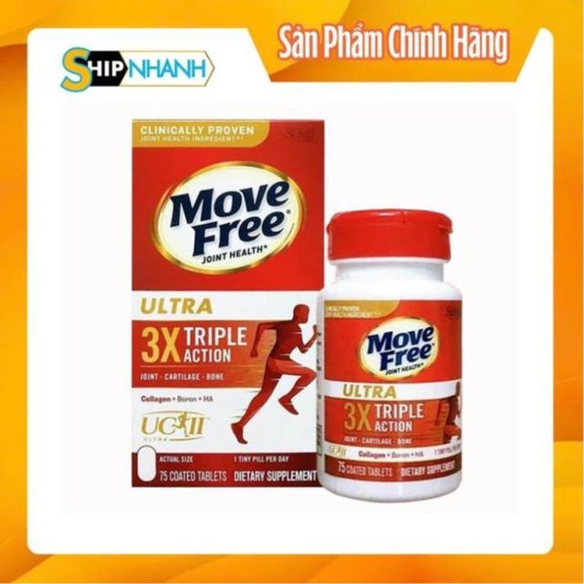 Vi&ecirc;n Bổ Sụn Khớp Move Free Ultra Triple Action 75 Vi&ecirc;n