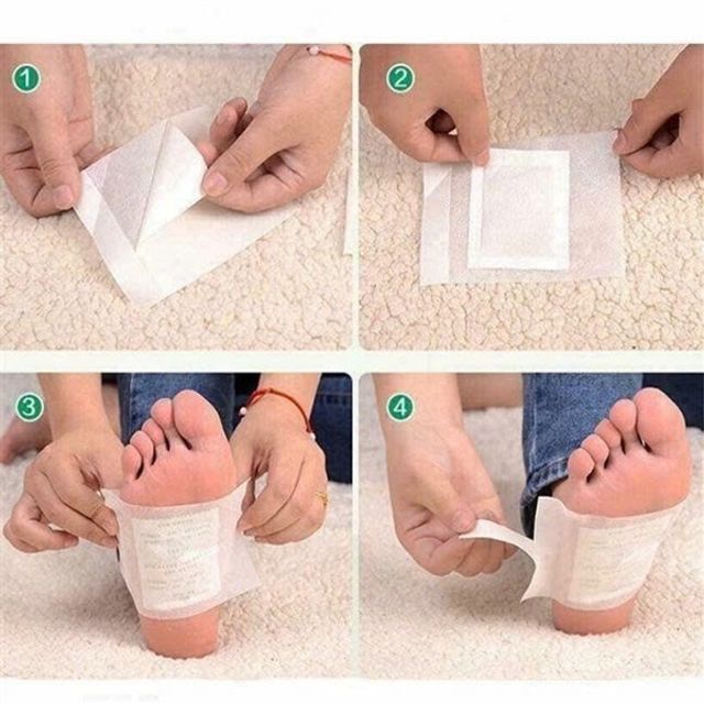 Miếng d&aacute;n thải độc ch&acirc;n TO-PLAN tr&ecirc;n b&agrave;n ch&acirc;n