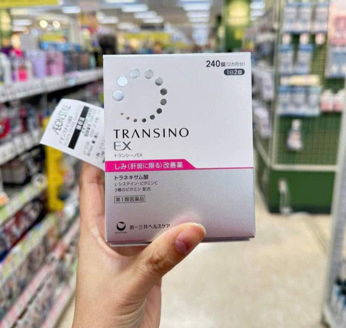 Vi&ecirc;n uống hỗ trợ giảm n&aacute;m, t&agrave;n nhang, đồi mồi Transino