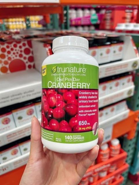 Vi&ecirc;n Uống Hỗ Trợ Đường Tiết Niệu Trunature Cranberry 650Mg 140 Vi&ecirc;n