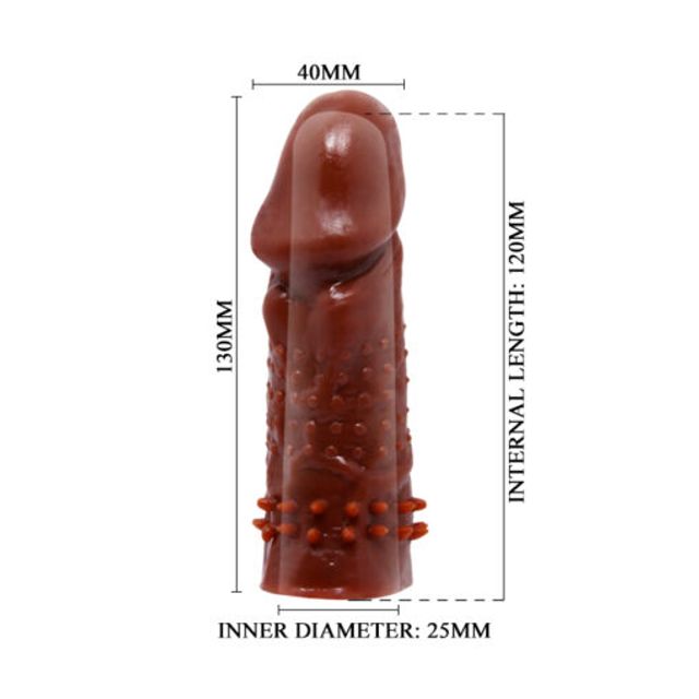 Bao Cao Su Đ&ocirc;n D&ecirc;n Baile Wolftooth Sleeve Nhiều Gai M&agrave;u N&acirc;u 5inch
