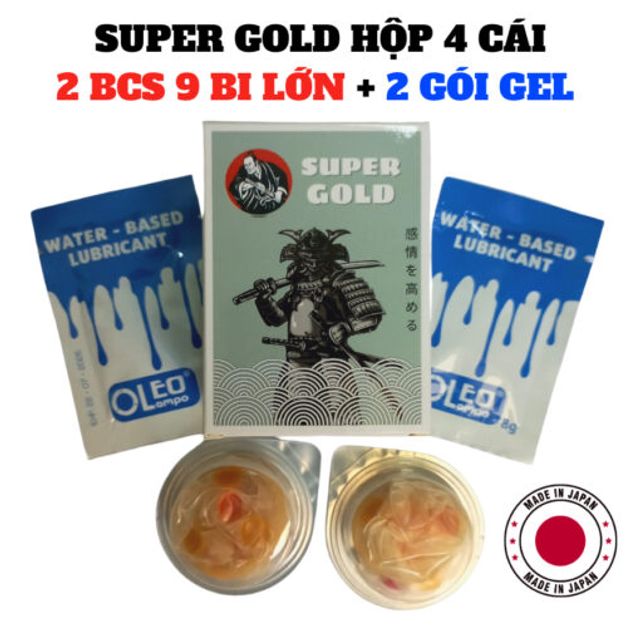 Bao Cao Su 9 Bi Super Gold Hộp 2 C&aacute;i