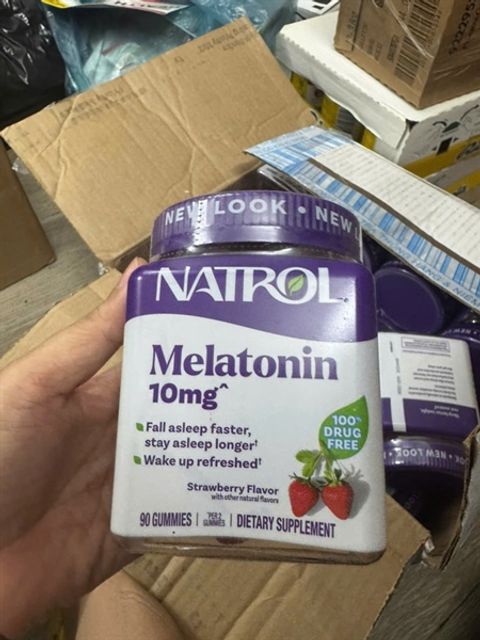 Kẹo Ngủ Natrol Melat0nin 10Mg Sleep 90 Vi&ecirc;n