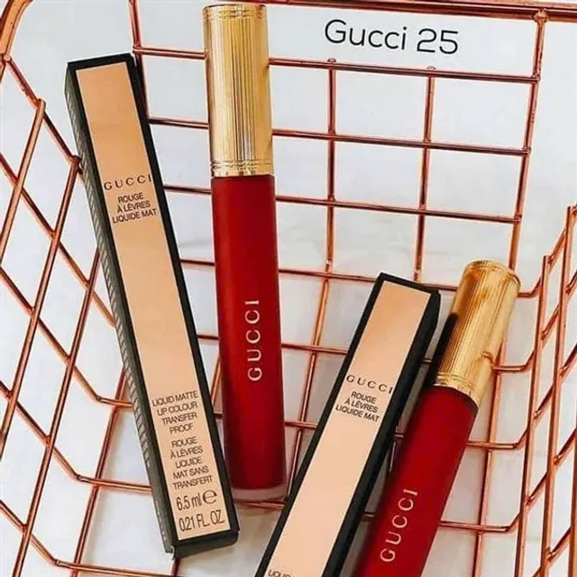 Son Gucci 25 Mat Goldie Red