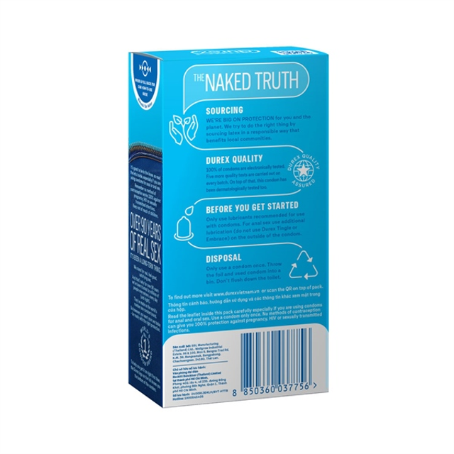 Bao cao su Durex Jeans 12s sử dụng