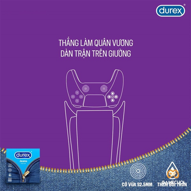 Bao cao su Durex Jeans 3s - Trải nghiệm tuyệt vời