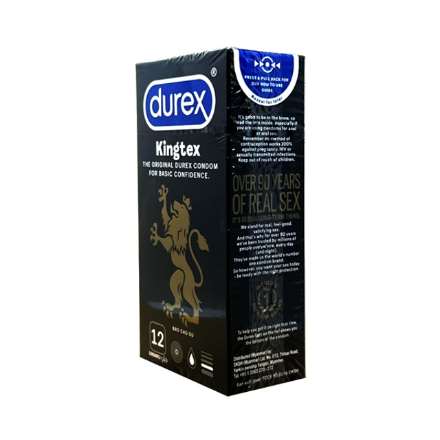 Hướng dẫn sử dụng bao cao su Durex Kingtex