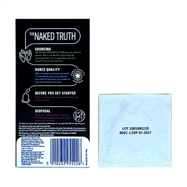Bao cao su Durex Performa chống xuất tinh sớm