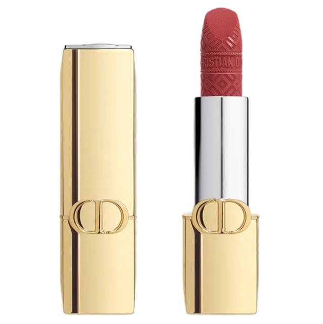 Son Dior Rouge Dior Lipstick Limited Edition Golden Case 722 Icone Velvet