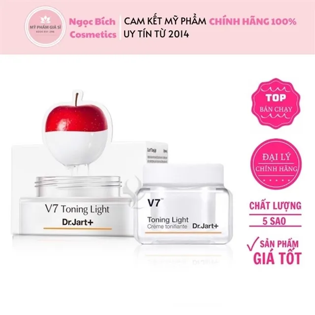 Kem dưỡng trắng da dr jart+ V7 toning light