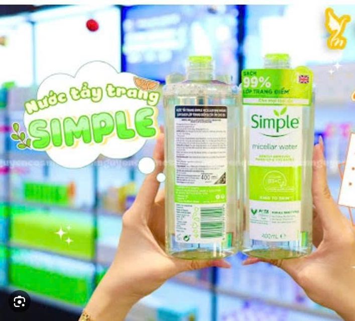 Nước Tẩy Trang Simple Kind To Skin Micellar Cleansing Water 400ml