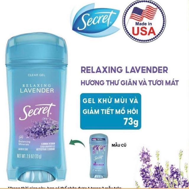 Lăn khử m&ugrave;i Secret dễ sử dụng