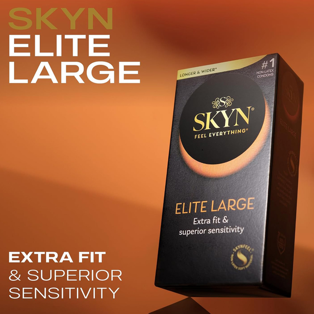 Bao cao su Size lớn 56mm chất liệu cao cấp kh&ocirc;ng m&ugrave;i LifeStyles Skyn Elite Large