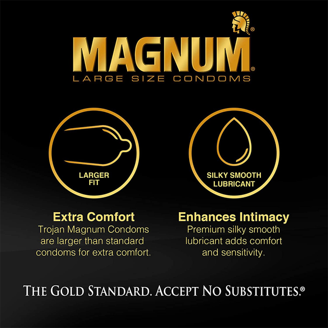 Bao cao su Size lớn 60mm Trojan Magnum Large Size Condoms
