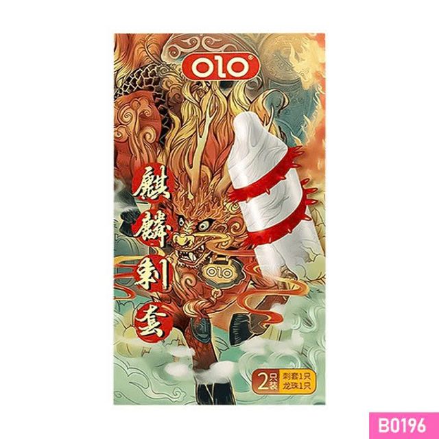 Bao cao su OLO Kỳ L&acirc;n v&ograve;ng xoắn gai c&oacute; bi mềm 1.5cm