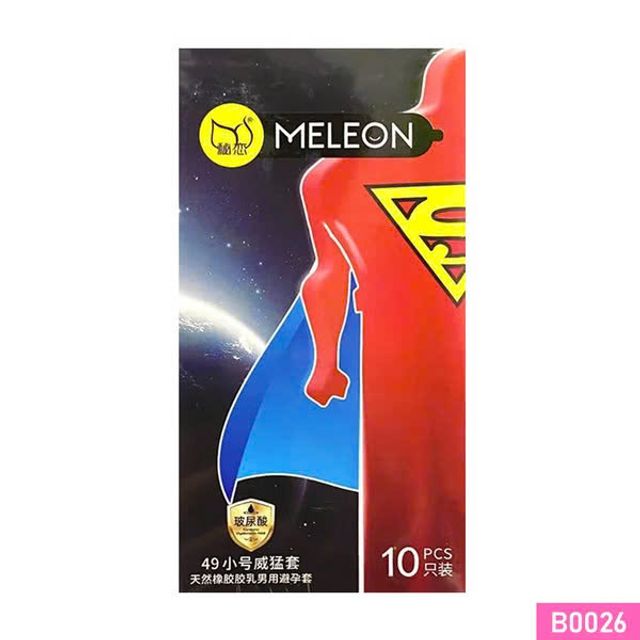 Bao cao su Meleon Supermen nhiều gel tạo trơn b&oacute; s&aacute;t
