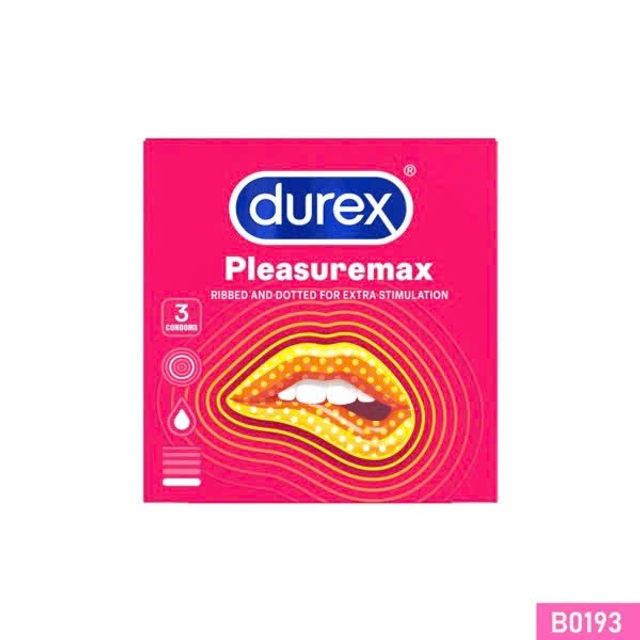 Bao cao su Durex Pleasuremax th&acirc;n g&acirc;n v&agrave; gai hạt nổi nhỏ
