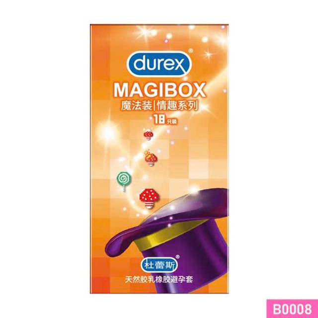 Bao cao su Durex Magic Box Ma thuật Gợi t&igrave;nh Hộp 18 c&aacute;i