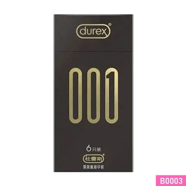 Bao cao su Durex 001 si&ecirc;u mỏng gốc nước