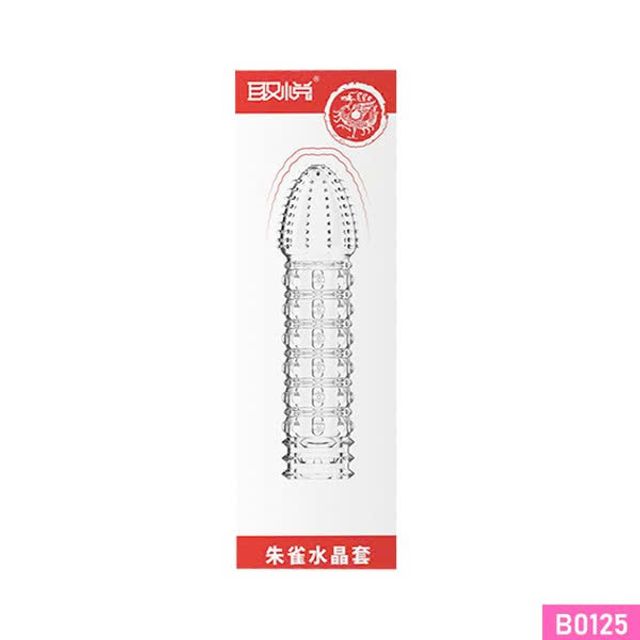 Bao cao su Aichao d&agrave;i 15cm đầu gai th&acirc;n hạt nổi to