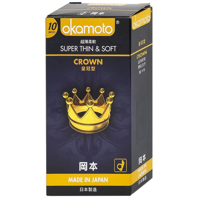 Bao Cao Su Si&ecirc;u Mỏng Okamoto Crown Super Thin