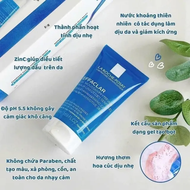 Sữa rửa mặt Gel Rửa Mặt La Roche-Posay D&agrave;nh Cho Da Dầu 200ml