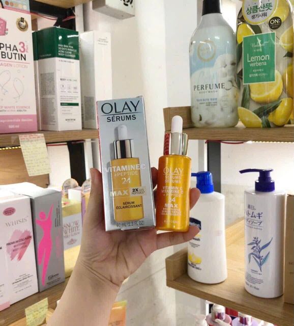 Serum Olay Vitamin C + Peptide 24 Max 2X texture