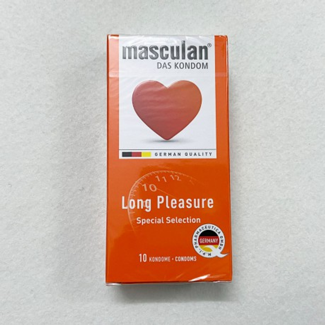 Bao cao su ấm n&oacute;ng Masculan k&eacute;o d&agrave;i thời gian ch&iacute;nh h&atilde;ng