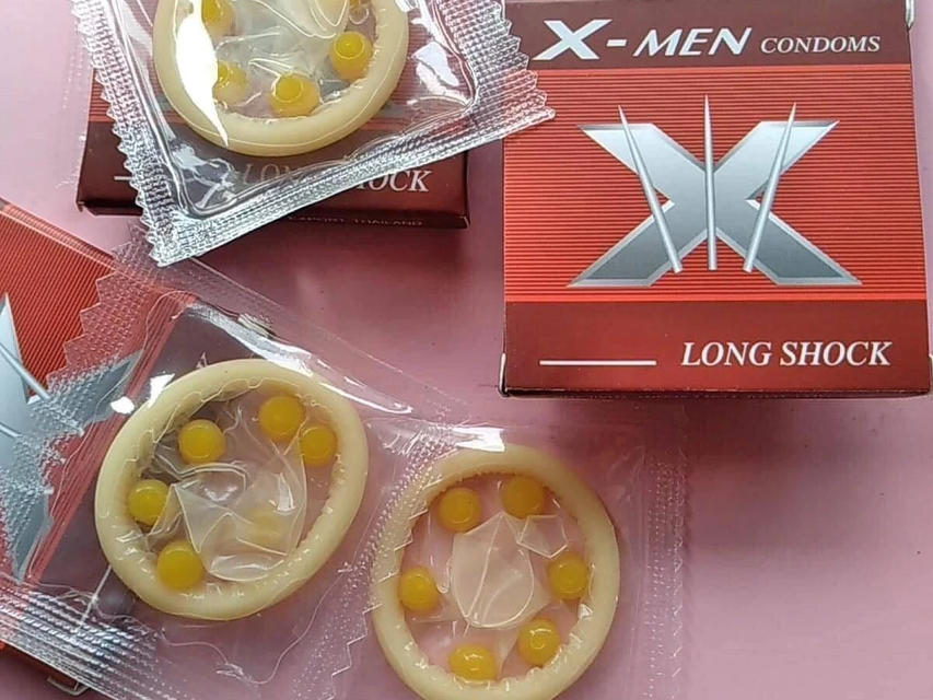 Bao cao su bi X-men si&ecirc;u mỏng 6 bi hộp 1 c&aacute;i