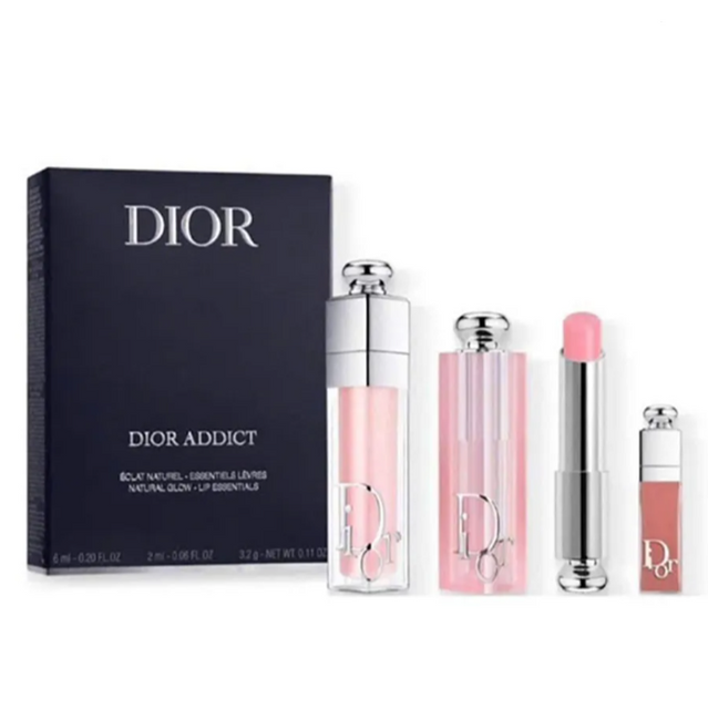 Set Son Dưỡng Dior Addict Natural Glow Lip Essentials 3 M&oacute;n