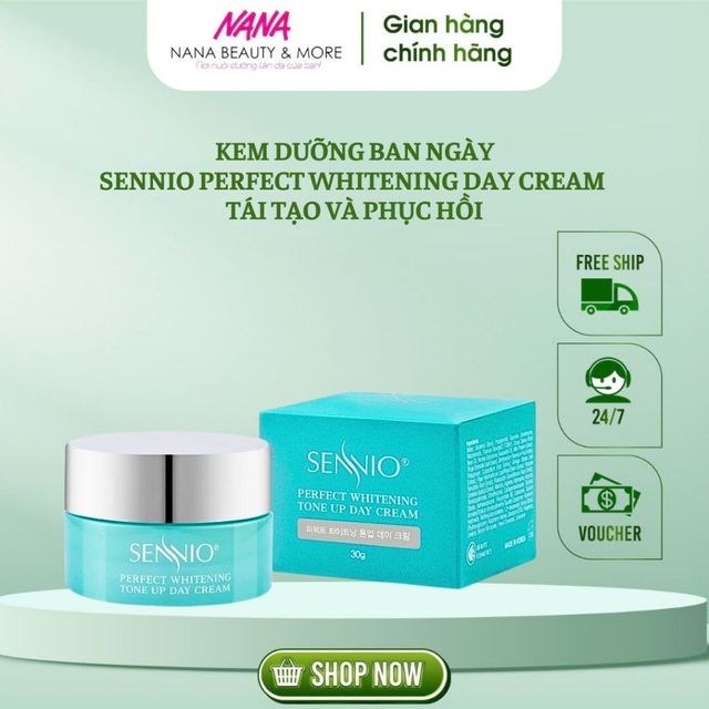 Kem Dưỡng Ng&agrave;y SENNIO Perfect Whitening Day Cream