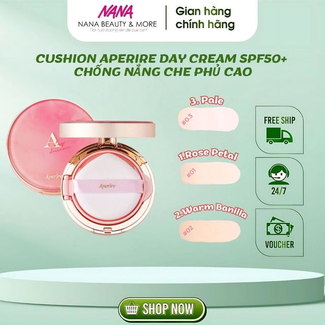 [H&agrave;ng CTY] Phấn Nước APERIRA Day Dream Cover SPF50+