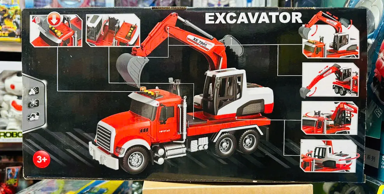 Trải nghiệm chơi c&ugrave;ng xe &ocirc; t&ocirc; Excavator