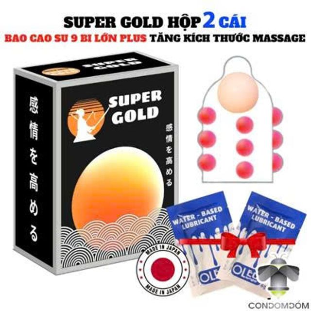 Bao cao su si&ecirc;u khủng Super Gold