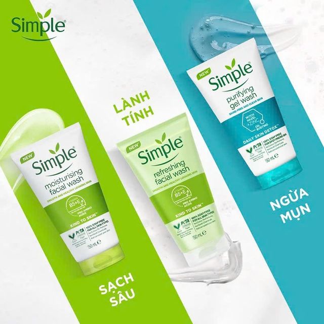 Sữa rửa mặt SIMPLE Refreshing Facial Wash
