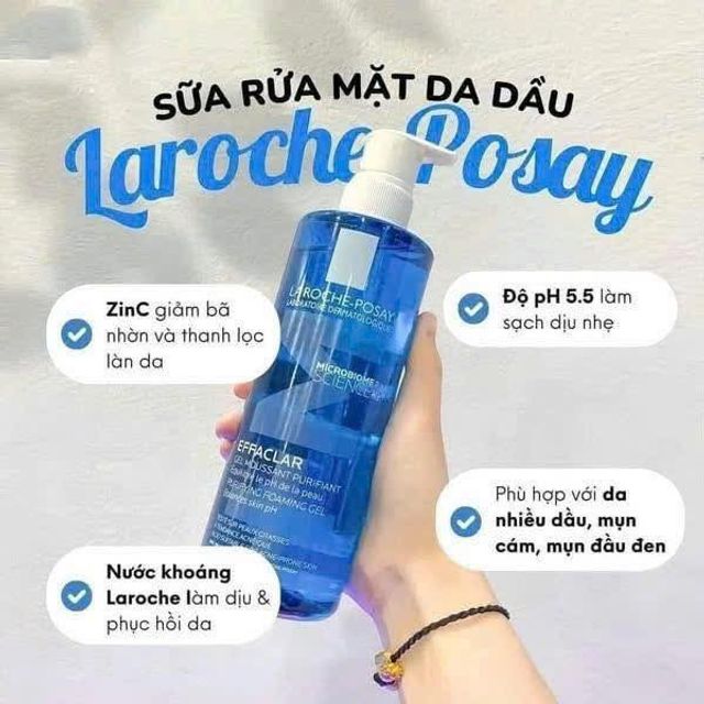 Sữa rửa mặt La Roche-Posay Effaclar Gel Facial Wash For Oily Skin