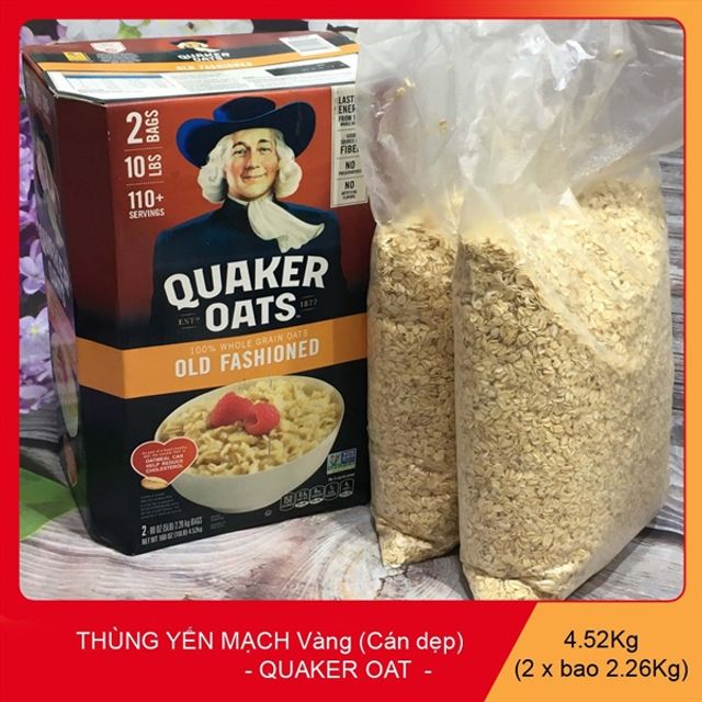 Th&ugrave;ng 4,52Kg Yến Mạch Quaker Oats