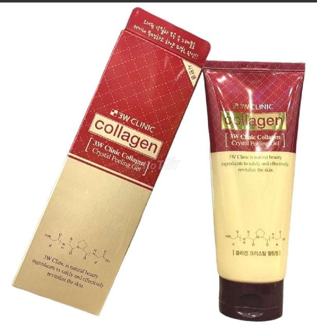 Thiết kế bao b&igrave; Tẩy tế b&agrave;o cngừng hẳn 3W Clinic collagen