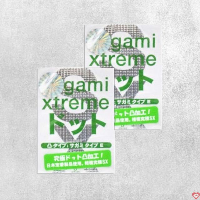 Bao Cao Su Sagami Xtreme Xanh Si&ecirc;u Mỏng Gai - Hộp 3 C&aacute;i