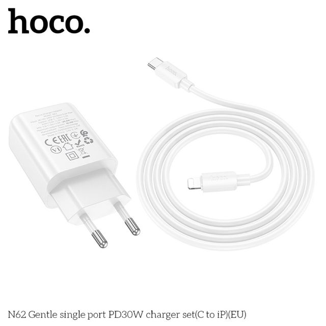 Bộ Sạc Nhanh PD30W K&egrave;m D&acirc;y C to lP