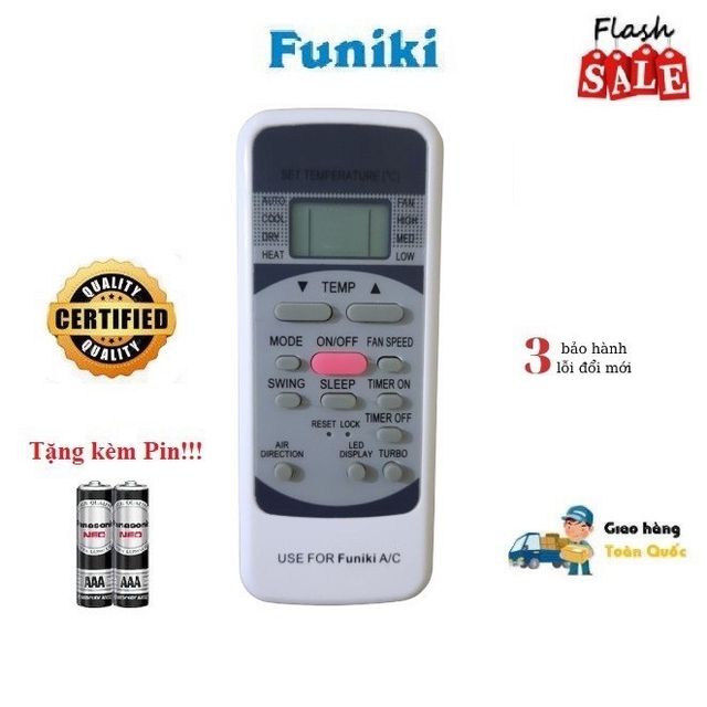 Điều khiển Remote Điều h&ograve;a Funiki