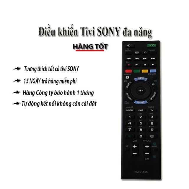 Remote Tivi SONY RM-L1165