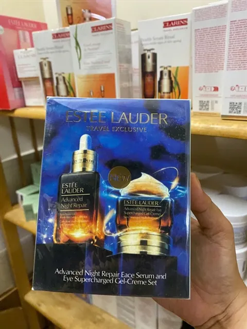 Set Estee Lauder 2 m&oacute;n mỹ phẩm (serum 100ml + kem mắt 15ml)