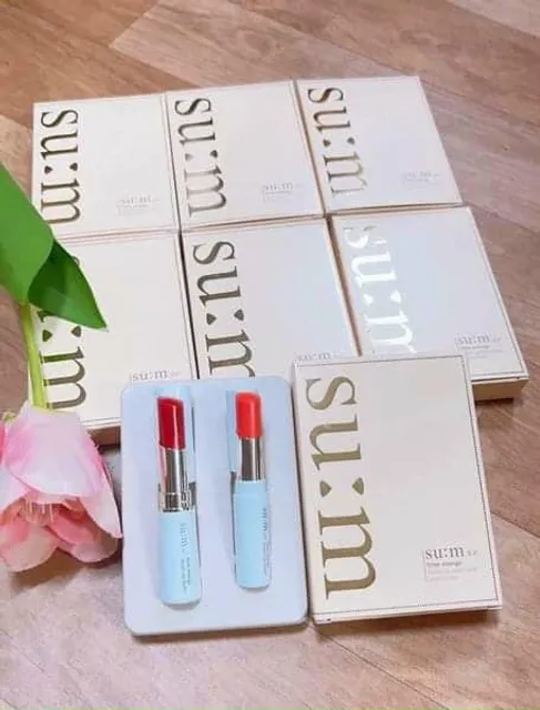 Set son m&agrave;u đỏ + cam