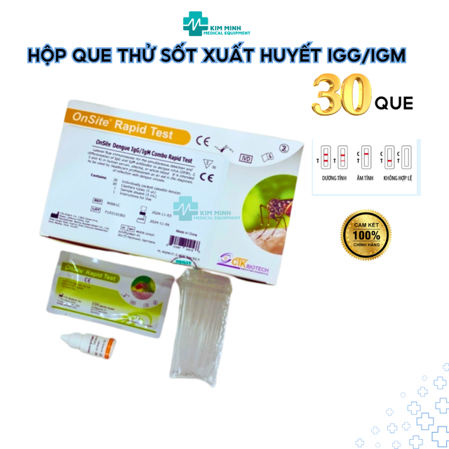 Hộp que thử sốt xuất huyết CTK IgM/IgG