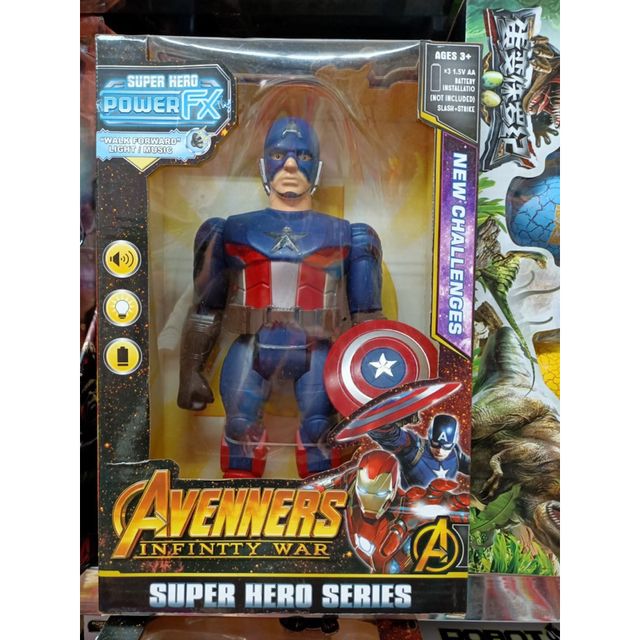 Đồ chơi si&ecirc;u nh&acirc;n Avengers Captain America với &acirc;m thanh v&agrave; &aacute;nh s&aacute;ng