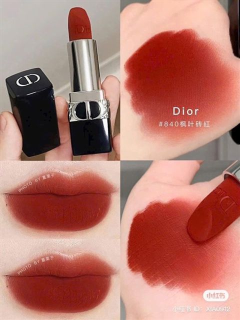 Son Dior Velvet 840 Rayonmate M&agrave;u Đỏ Gạch