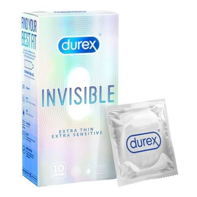 Bao cao su Durex Invisible Extra Thin Extra Sensitive